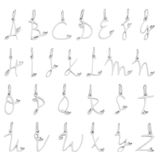 Initiales argentées