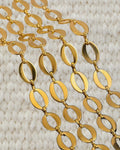 Chaine grandes mailles plates