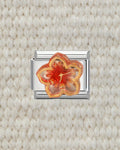 Fleur orange 3D
