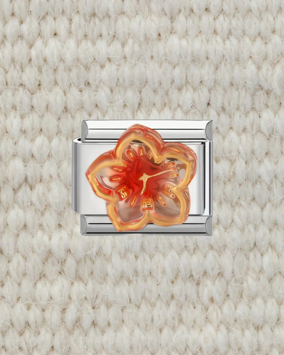 Fleur orange 3D